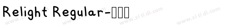 Relight Regular字体转换